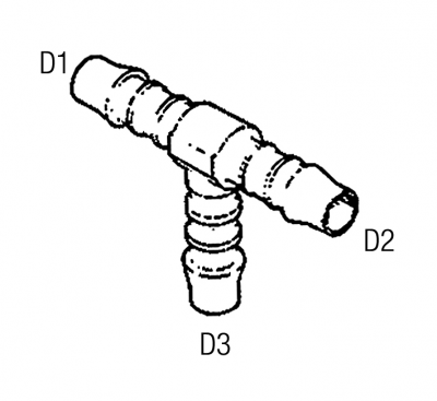 T-Verbinder - Schlauchverbinder Kunststoff - Schlauchverbinder